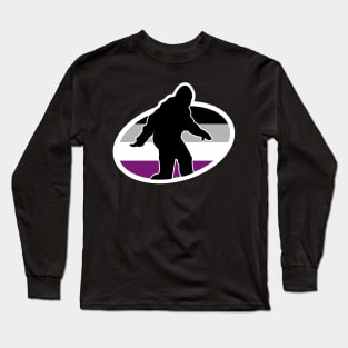 Asexual Bigfoot Cryptid Pride Long Sleeve T-Shirt